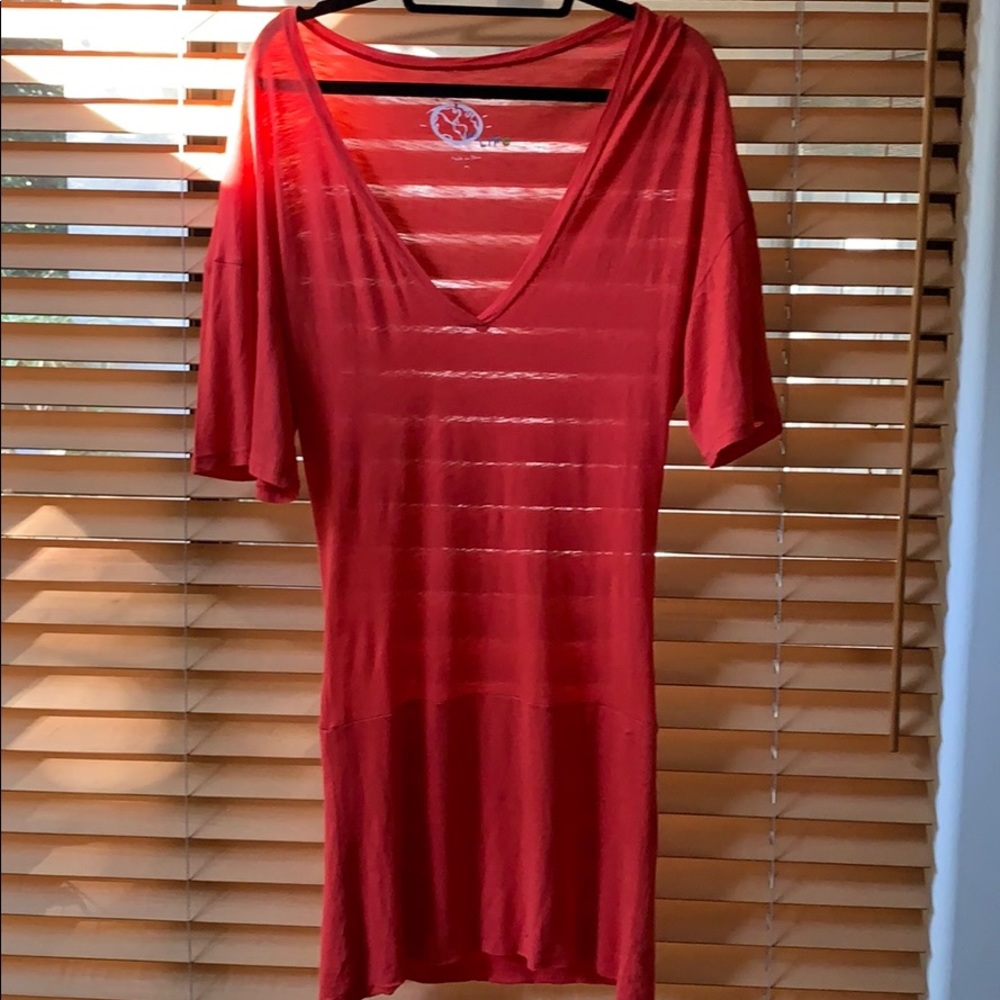 Blue Life lightweight, short sleeve long tee